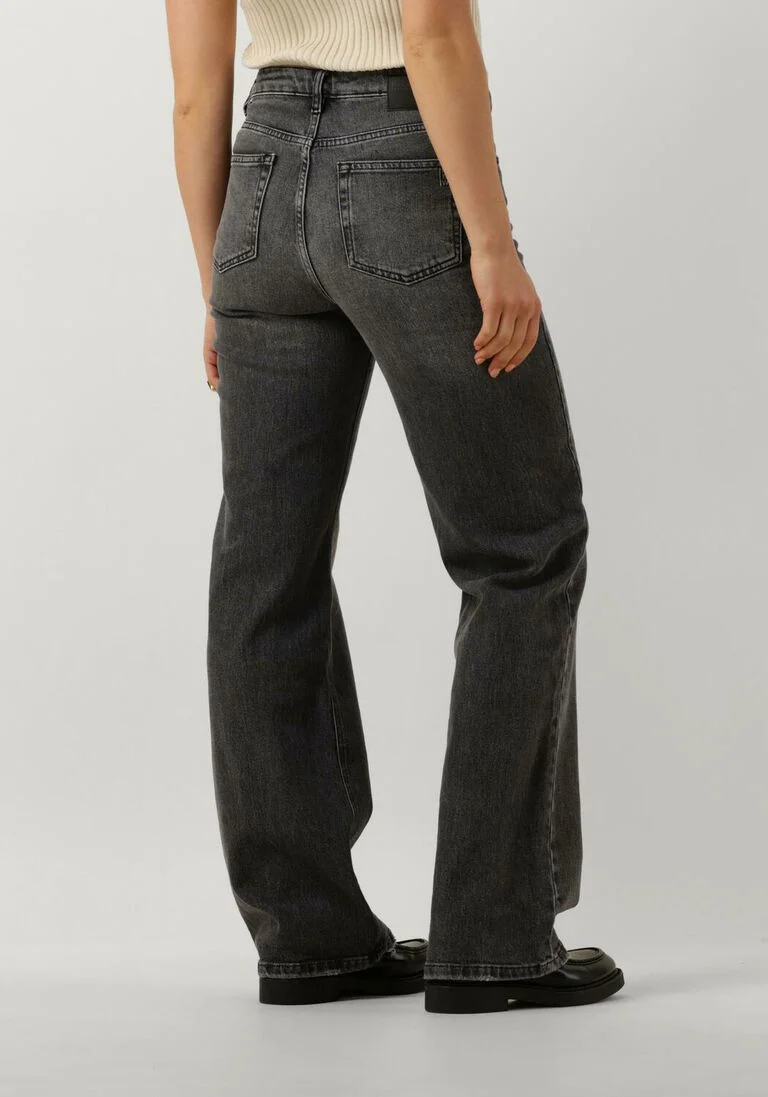 MY ESSENTIAL WARDROBE donkergrijze my essential wardrobe wide jeans 35 the louis 139 high wide y