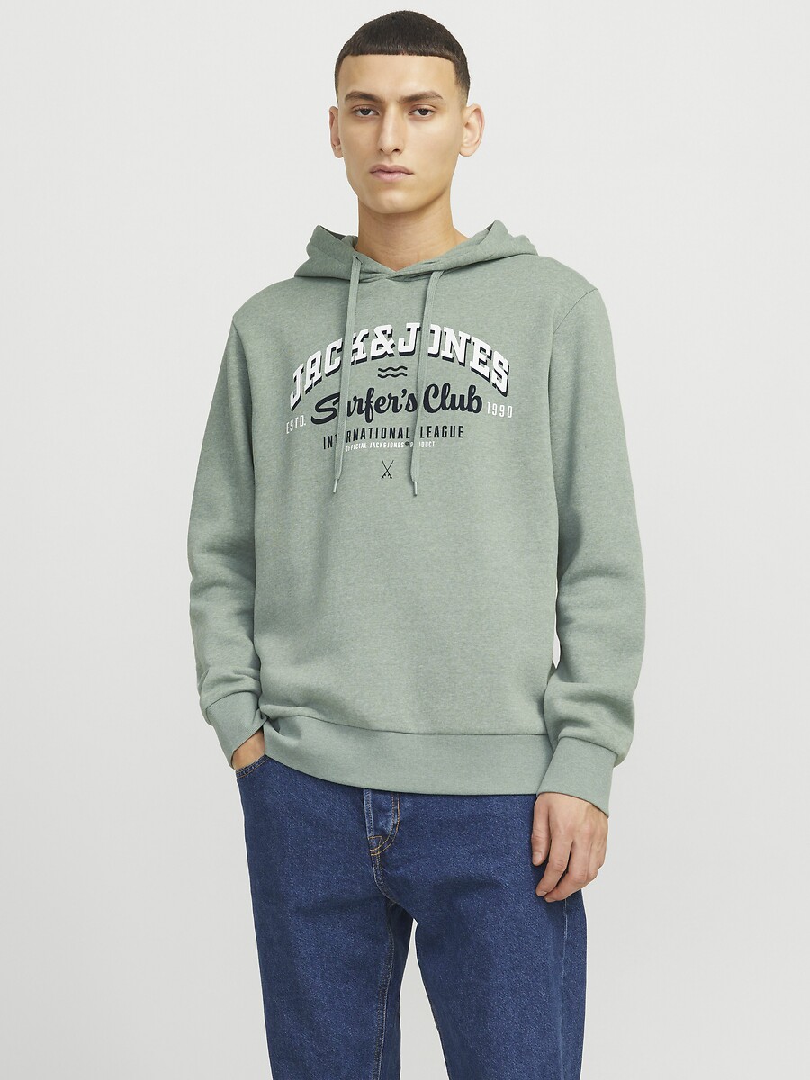 JACK & JONES<br>Moletom reto com logo
