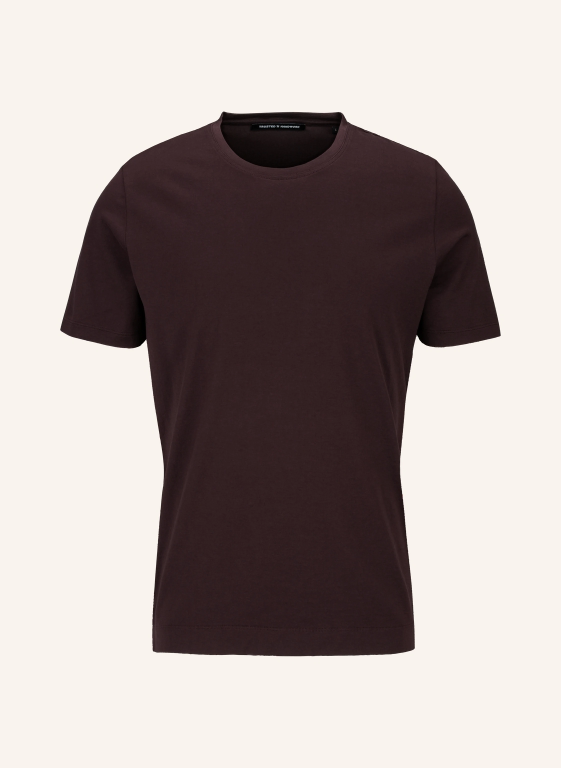 TRUSTED HANDWORK Round Neck 1/2-Sleeve T-Shirt