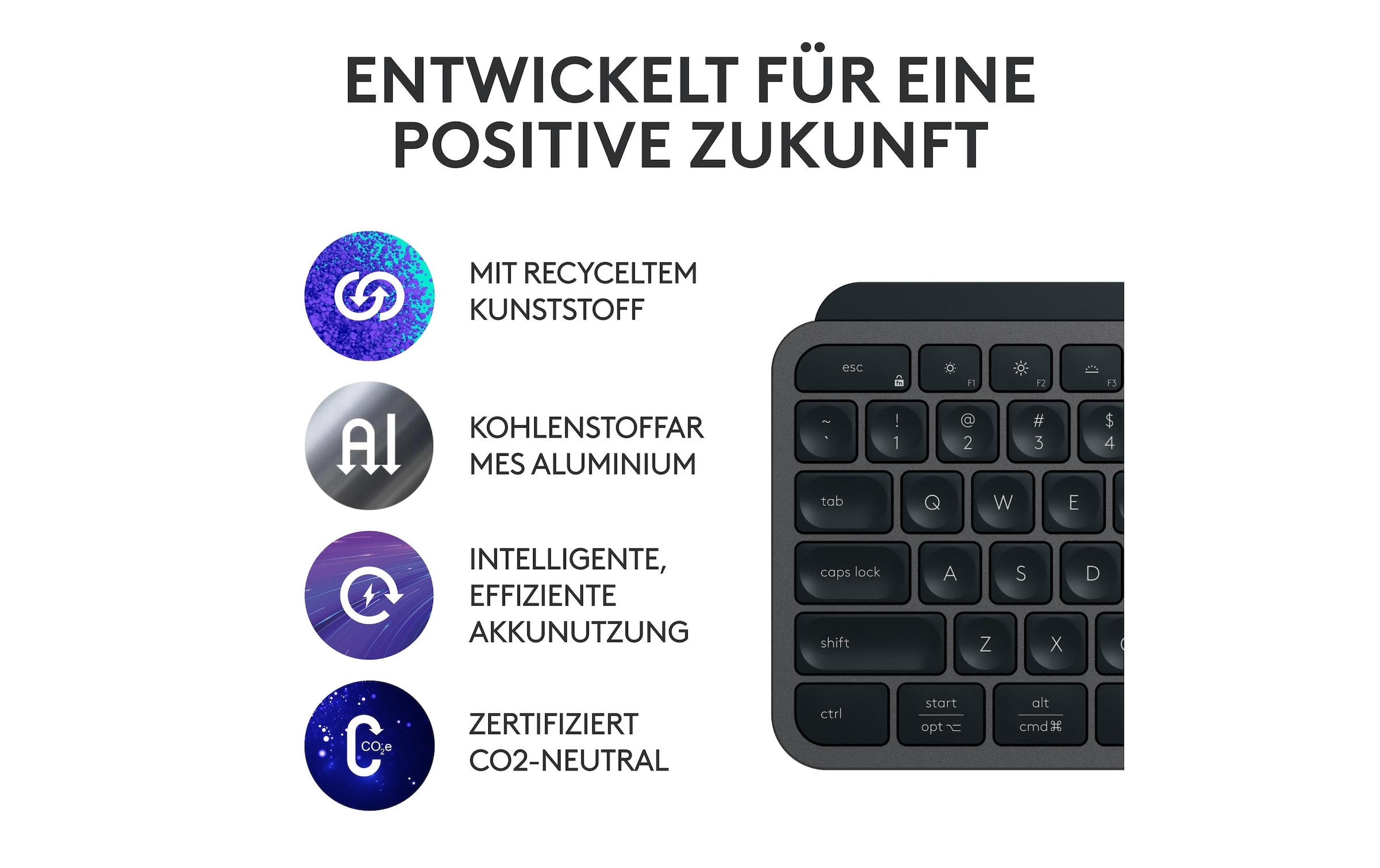 Logitech Wireless-Tastatur »MX Keys S CH-Layout« ()