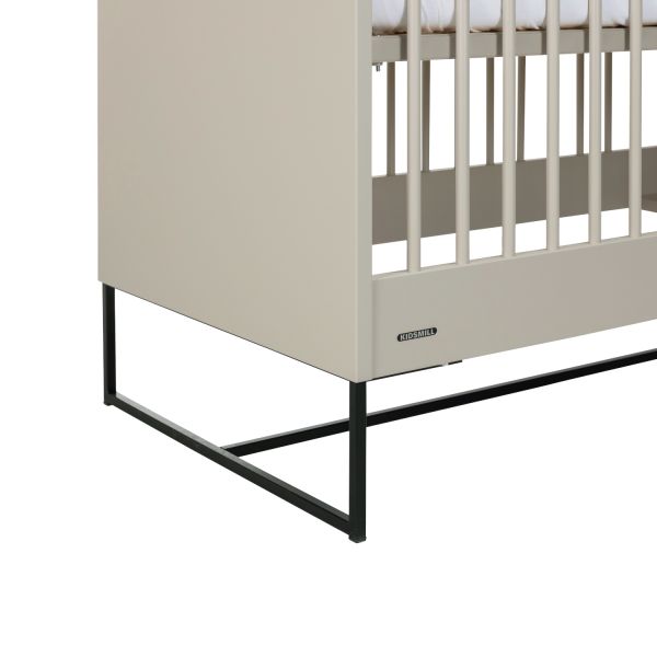 Kidsmill Modular 2 Babybed Oatmeal - Zwart - 60 x 120 cm