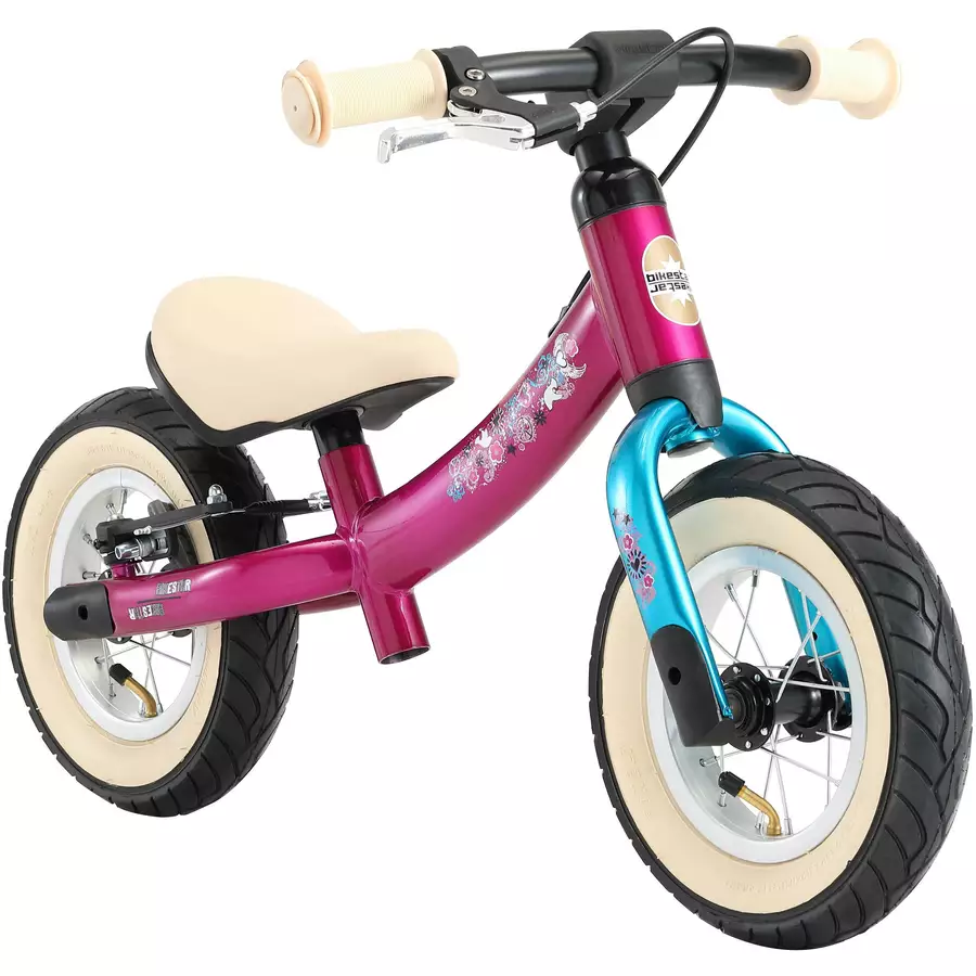 Bikestar Laufrad 10 Zoll Sport Flex berry, türkis