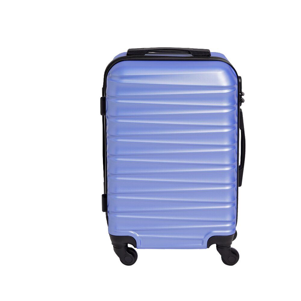 Valise cabine 32L plastique ABS bleue 35x22xH57cm