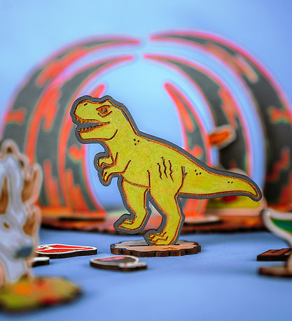 Crateit Kreatives Spielset - Dinosaur - Holz - Die Schlacht I Da
