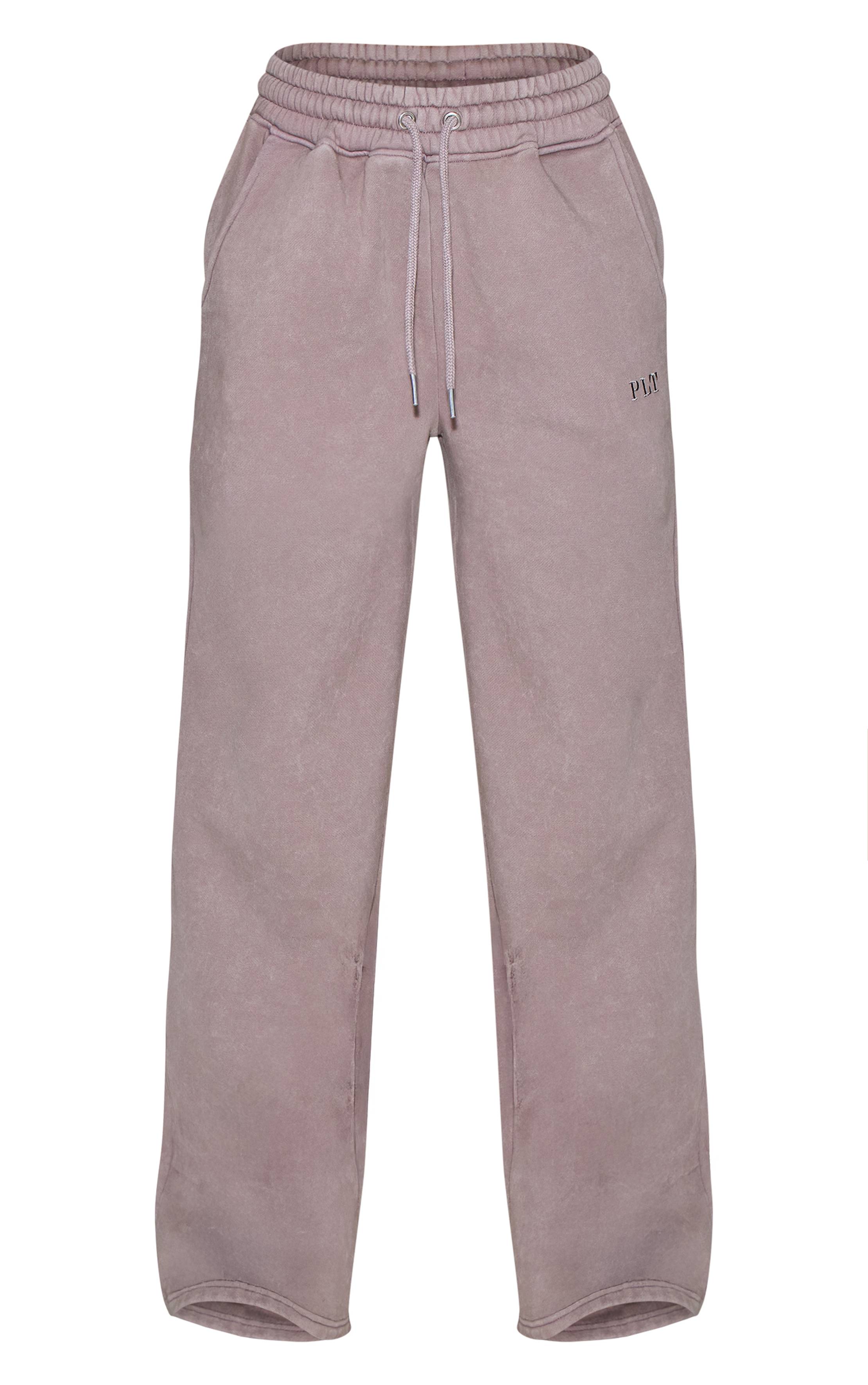 Charbon Jogging Large Délavé Oversize À Jambes Amples