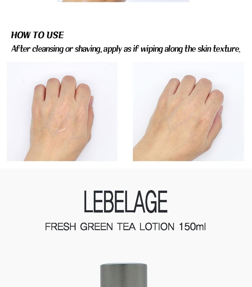 LEBELAGE - Verse groene thee voor mannen 2-delige set