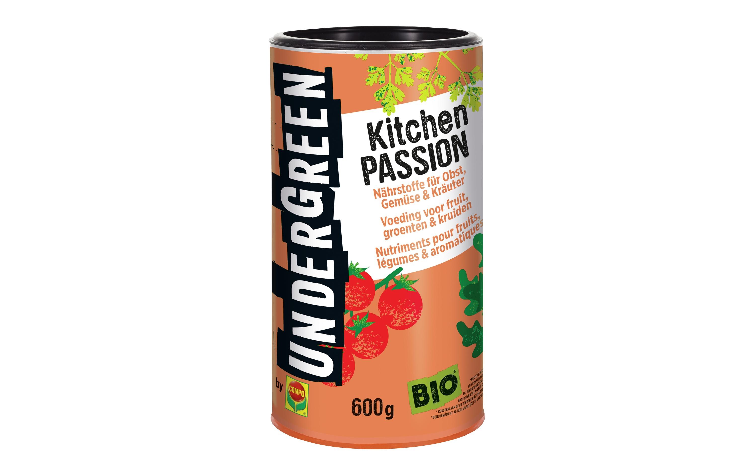 Dünger BIO Undergreen Kitchen Passion, 600 mlNährstoffe für Obst, Gemüse und Kräuter