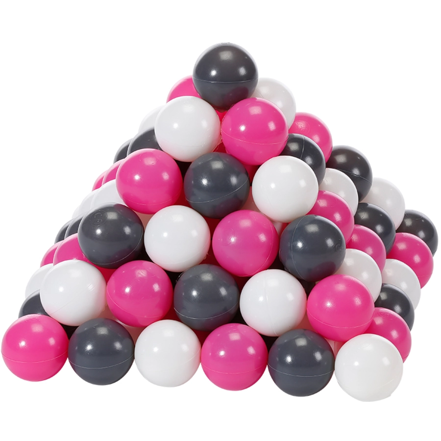 knorr toys® Bälle Set ca. Ø6 cm - 100 ballscremegreyrose rosa