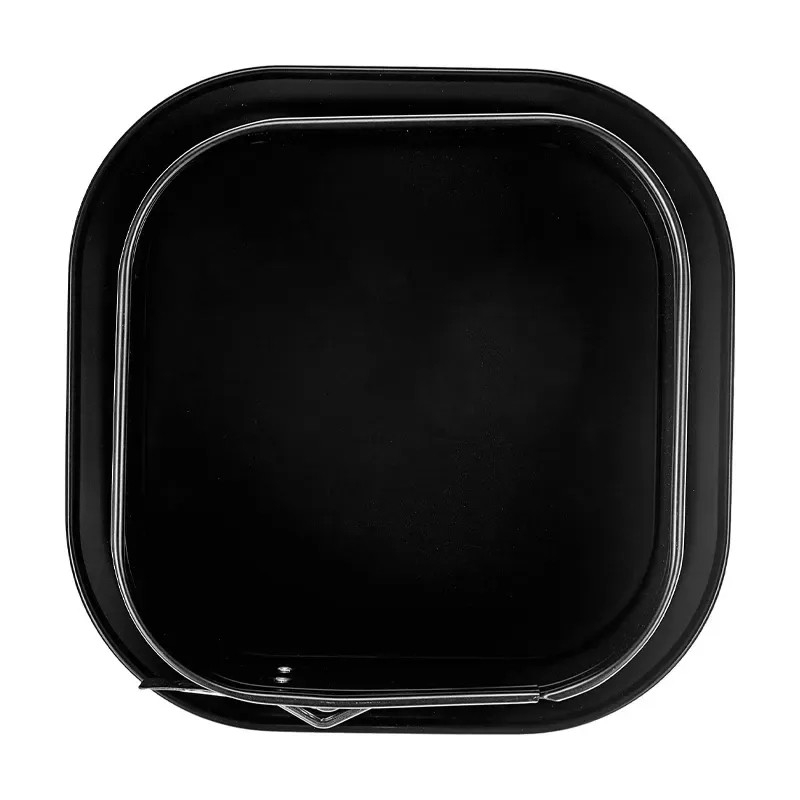 (24x24cm) Carbon Stahl Kuchen Springform mit Flachboden zum Backen - Grau