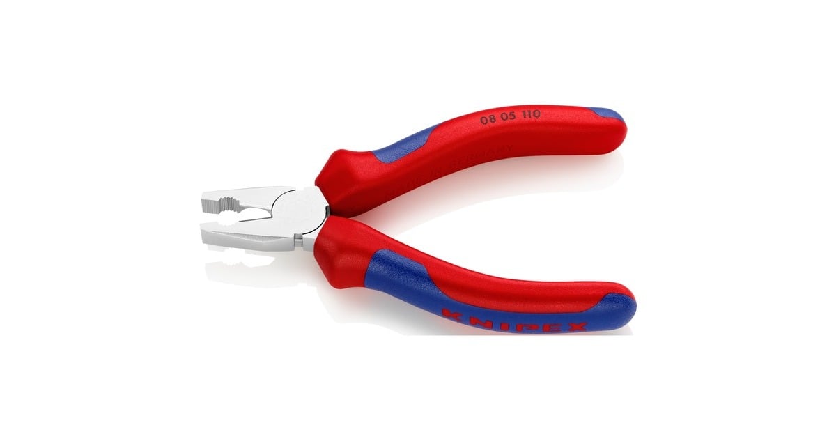 KNIPEXMini Kombi-tang 08 05 110 combinatietang  (Rood/blauw, Lengte 110mm)