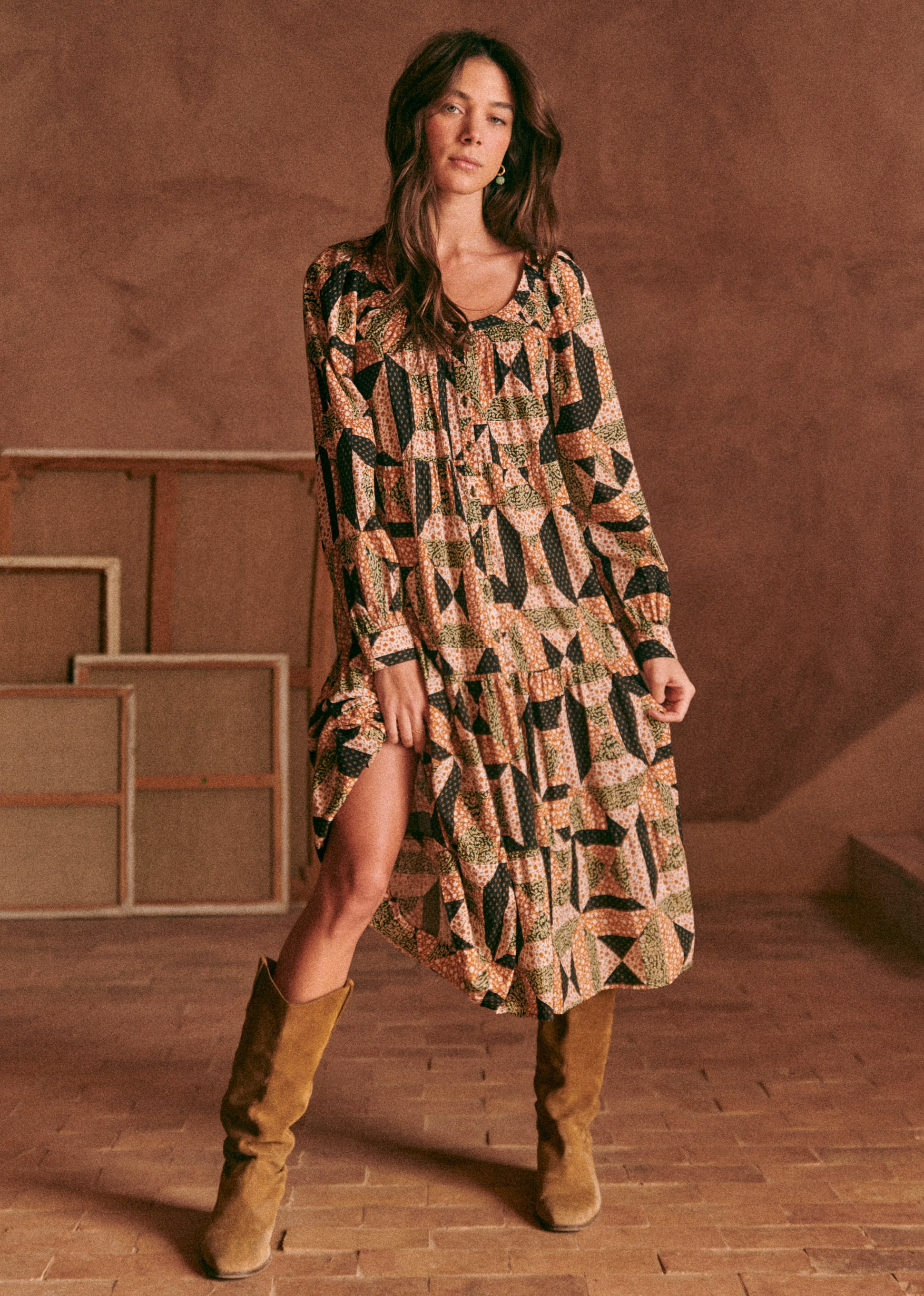 Robe Yuliana - Patchwork Graphique - E-SHOP/ROBES 5905181