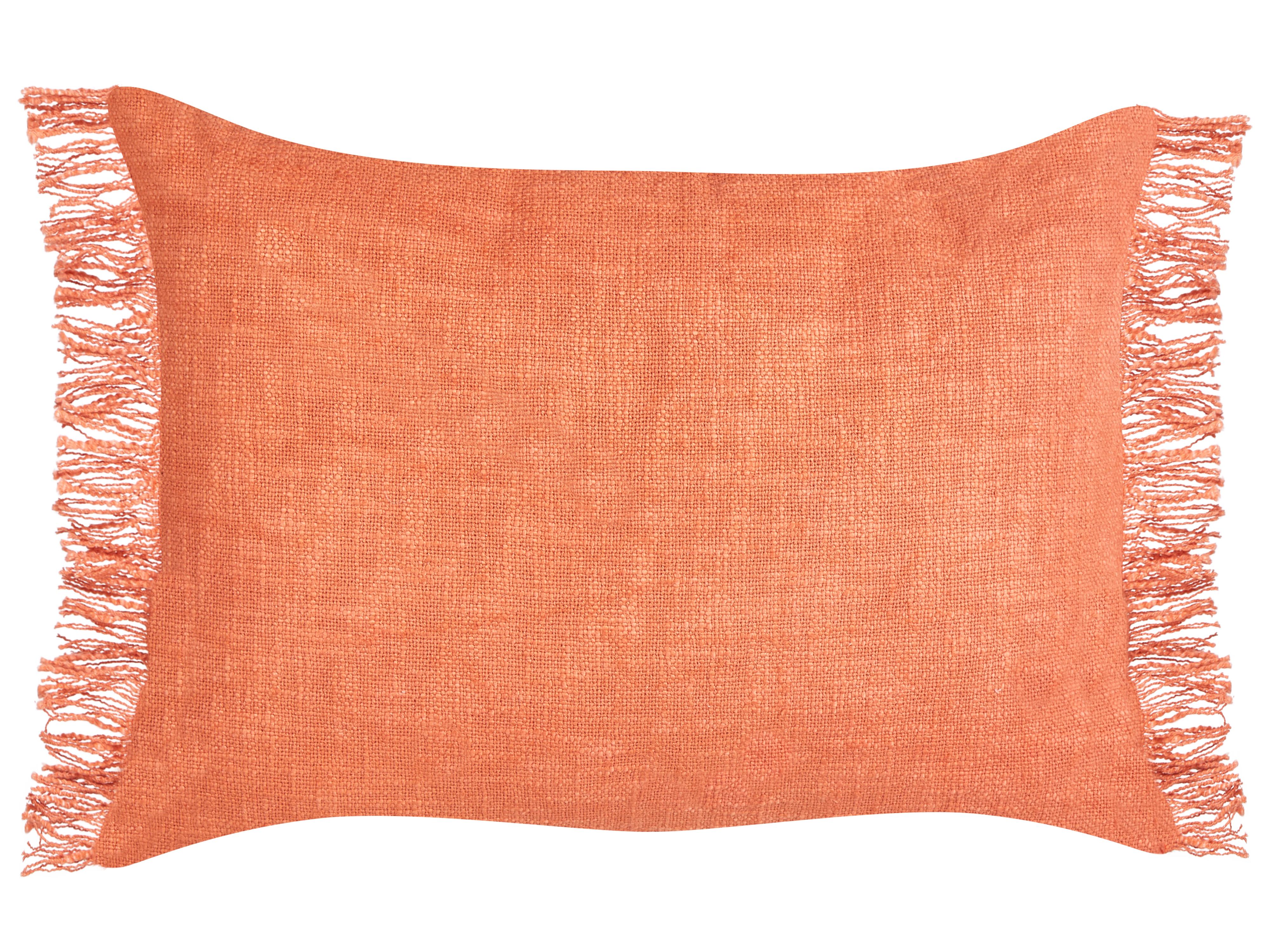 Set van 2 sierkussens MABA Katoen 50 x 35 cm Oranje effen
