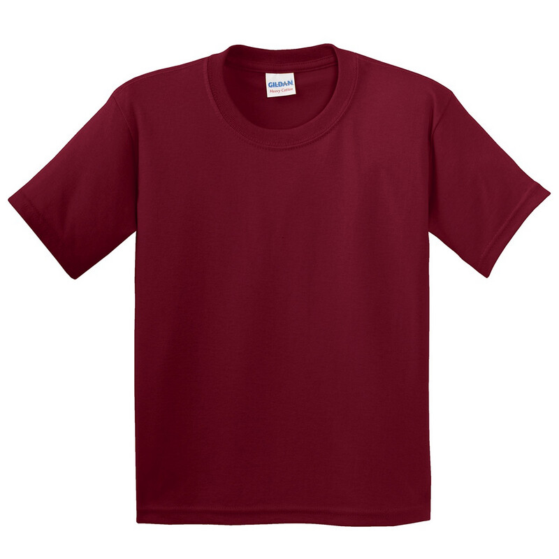 Short Manga Básica Camiseta Con Algodón Grueso Gildan