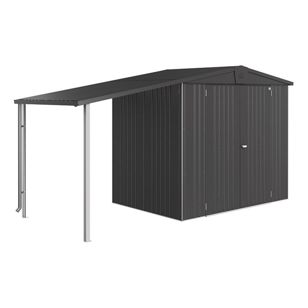REDSKAPSBOD BIOHORT EUROPA 3 METALLIC MØRK GRÅ 3,8M²