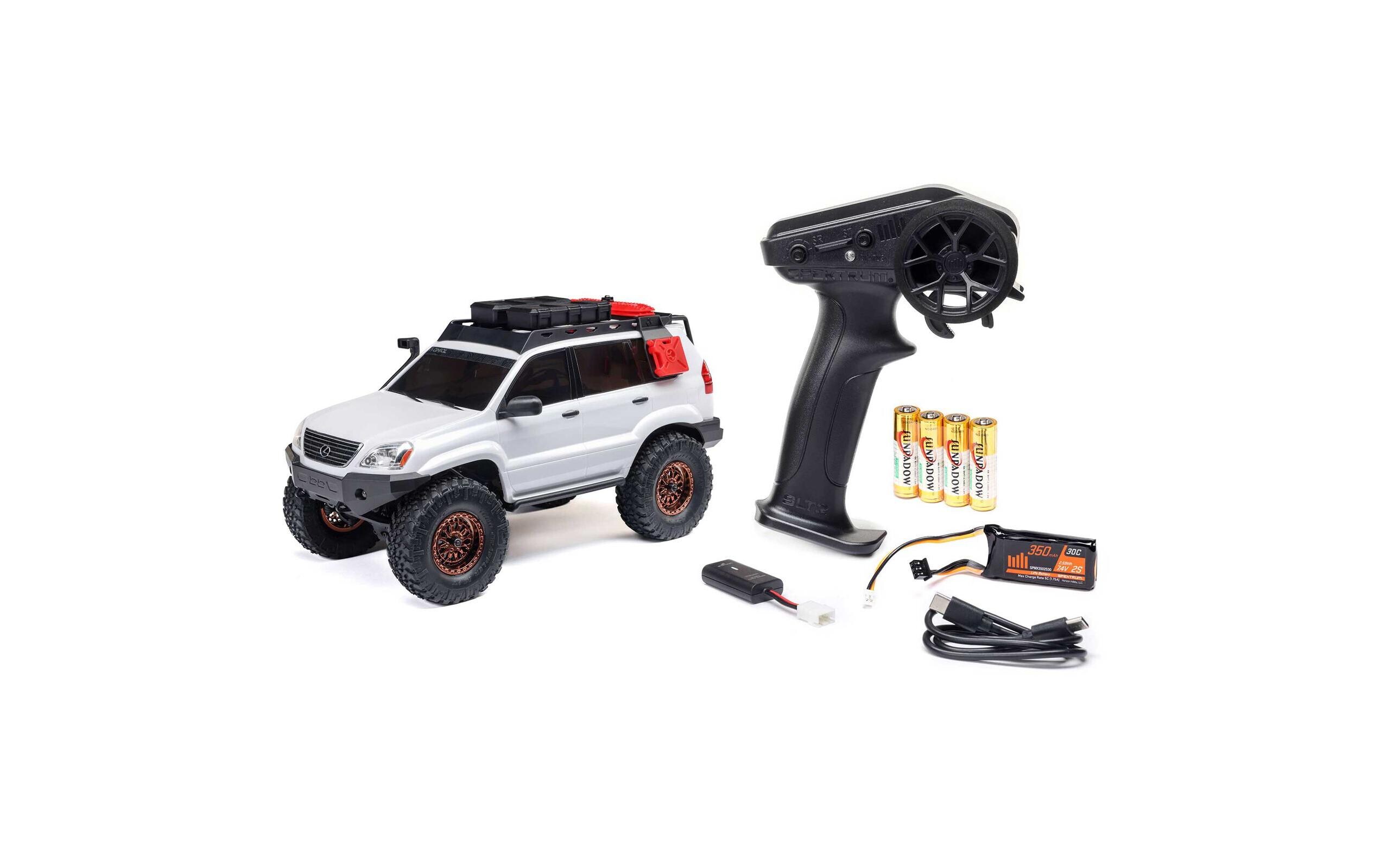 Scale Crawler SCX24 Lexus GX470, Weiss RTR 1:24<br>Micro Crawler im Massstab 1:24