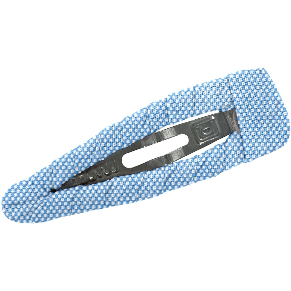 Barrette Clic-Clac Tissu Oxford Ciel