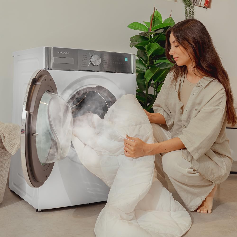 Cecotec Waschmaschine Trockner 8-5Kg Frontlader Bolero Wash&Dry 8580 Inverter A. 1400 U/MIN, 16 Programme, Inverter Plus Motor, SteamMax, OnSmart, Fuzzy Logic, SpaCare und Lastsensor