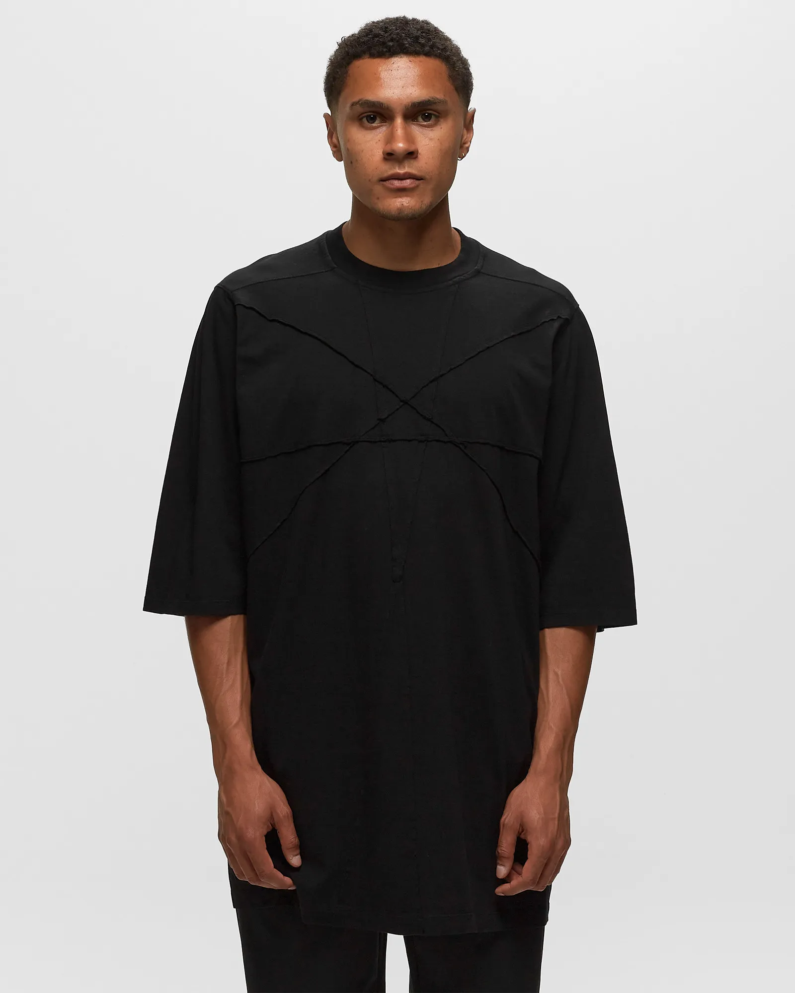 Camiseta de malha Rick Owens DRKSHDW - Tamanho Jumbo Manga Curta
