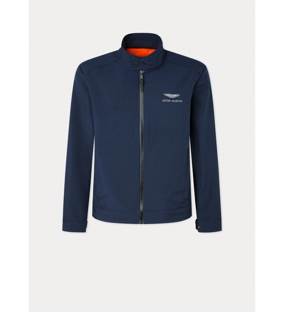 Jaqueta Hackett Amr Hyper Moto Azul Marinho
