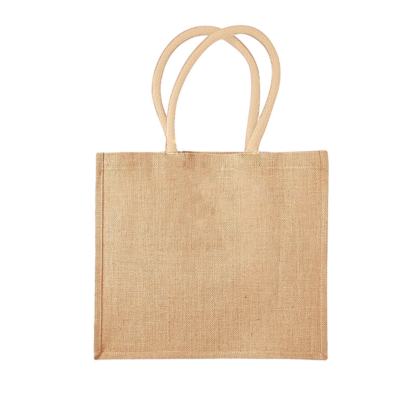 Westford mill WM413 - Sac Cabas Midi en Jute avec Poignées en Coton