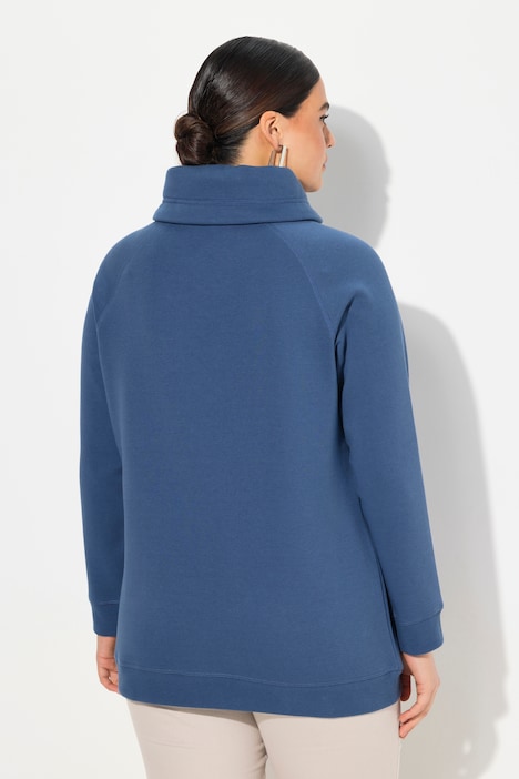 Sweatshirt, weiter Stehkragen, Taschen, Raglan-Langarm