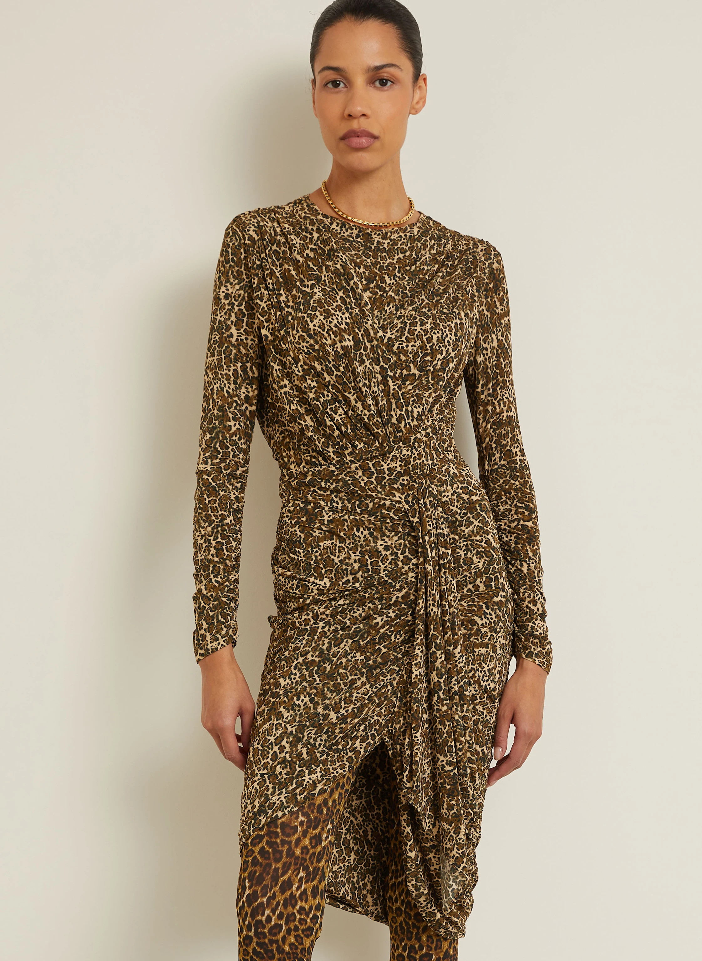 ISABEL MARANT Jerseykleid ZORAH in Wickeloptik