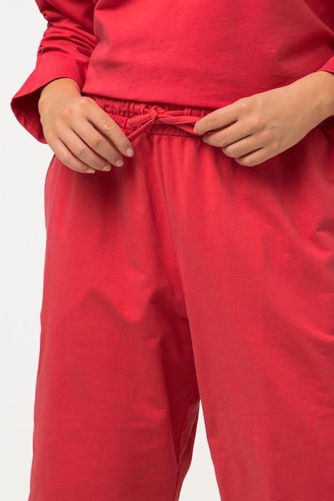 Sweat-Capri Rose, Wash Out, gerades Bein, Taschen