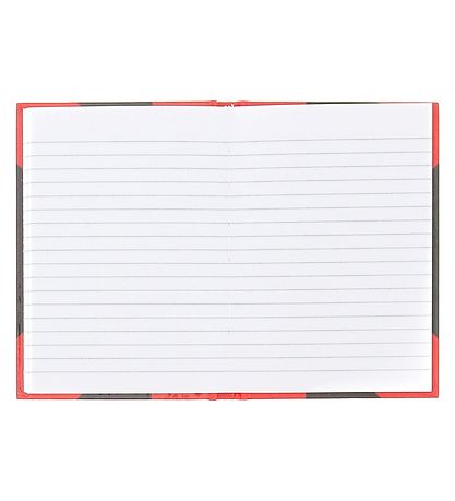 Bantex Notesbog - Linieret - A6 - Sort/R?d