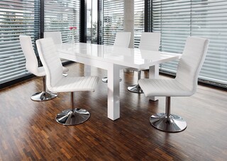CASAVANTI Esstisch 180-260 x 90 cm weiß