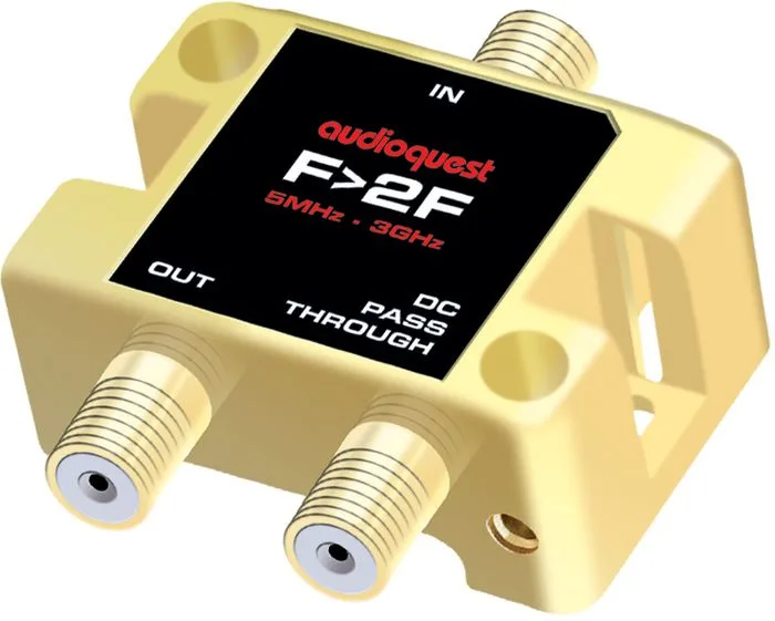 Distributeur Audioquest 75 ohms 1 entrée vers 2 sorties Distributeurs audio-vidéo