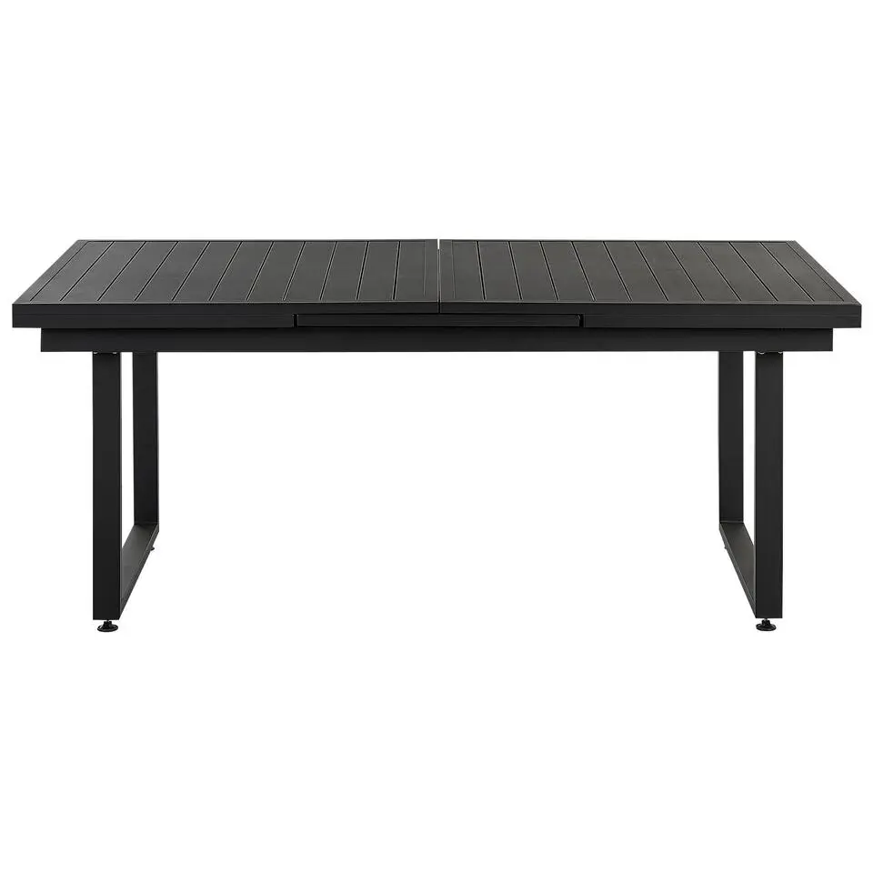 VALCANETTO/TAVIANO - Tuinset voor 6 - Zwart - Aluminium