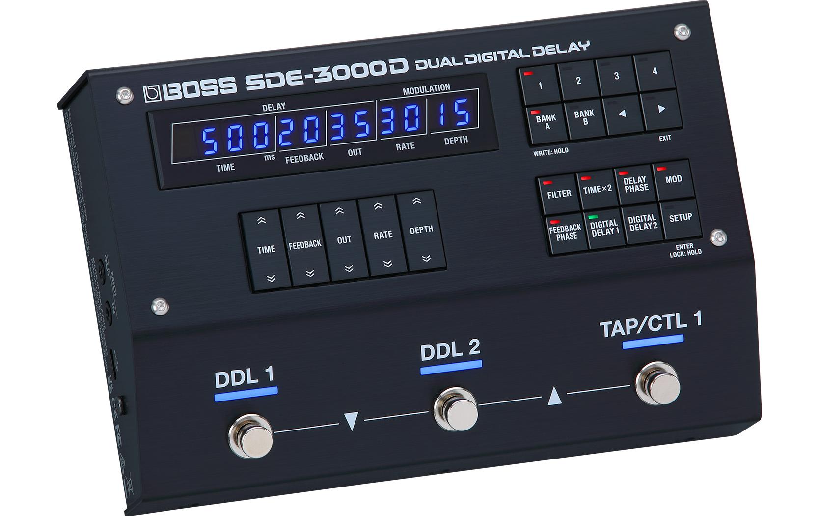 Pedal SDE-3000D<br>Dual-Delay-Pedal wie aus den 80er im Bodentreter-Format