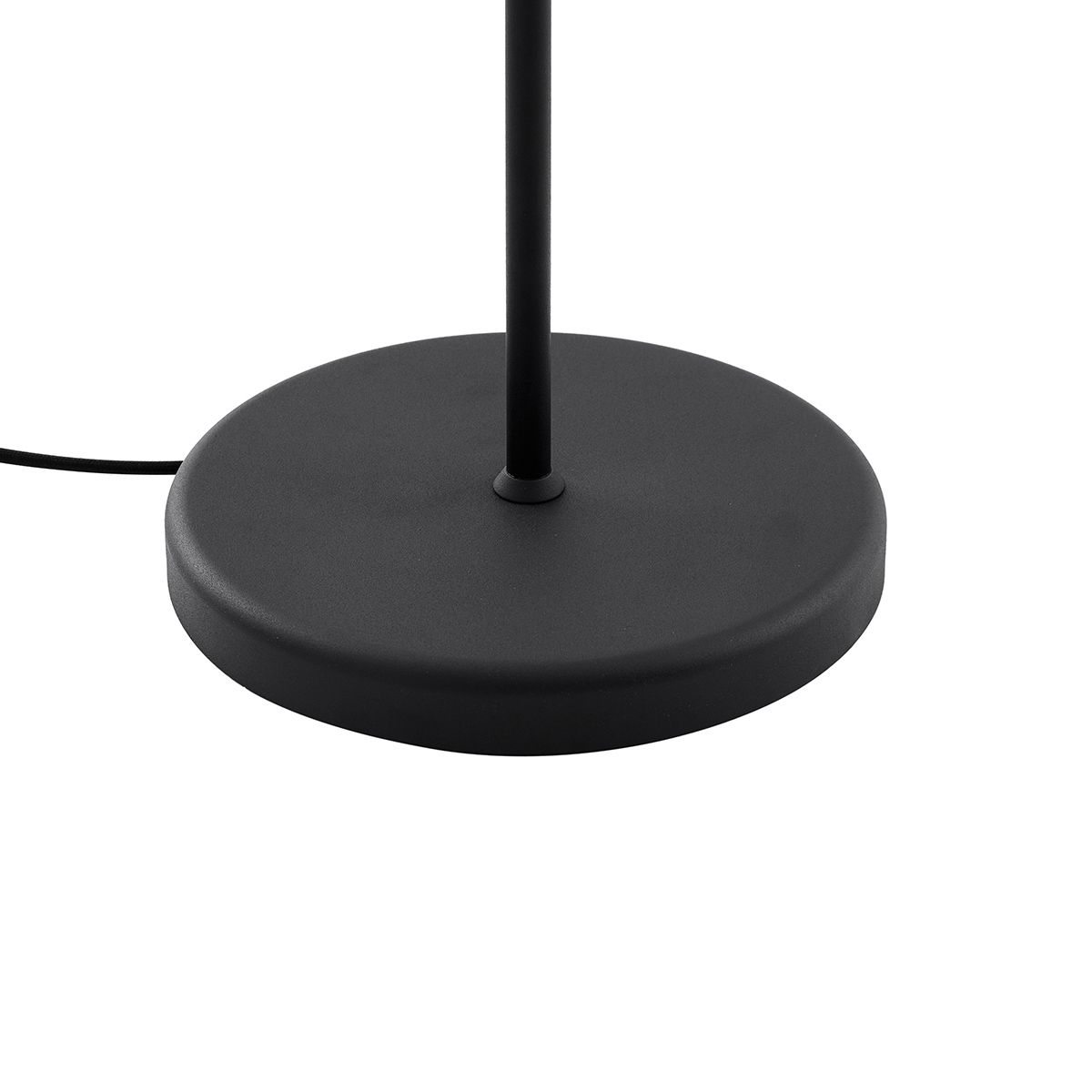 Vloerlamp zwart met zwarte kap en verstelbare leeslamp - Ladas