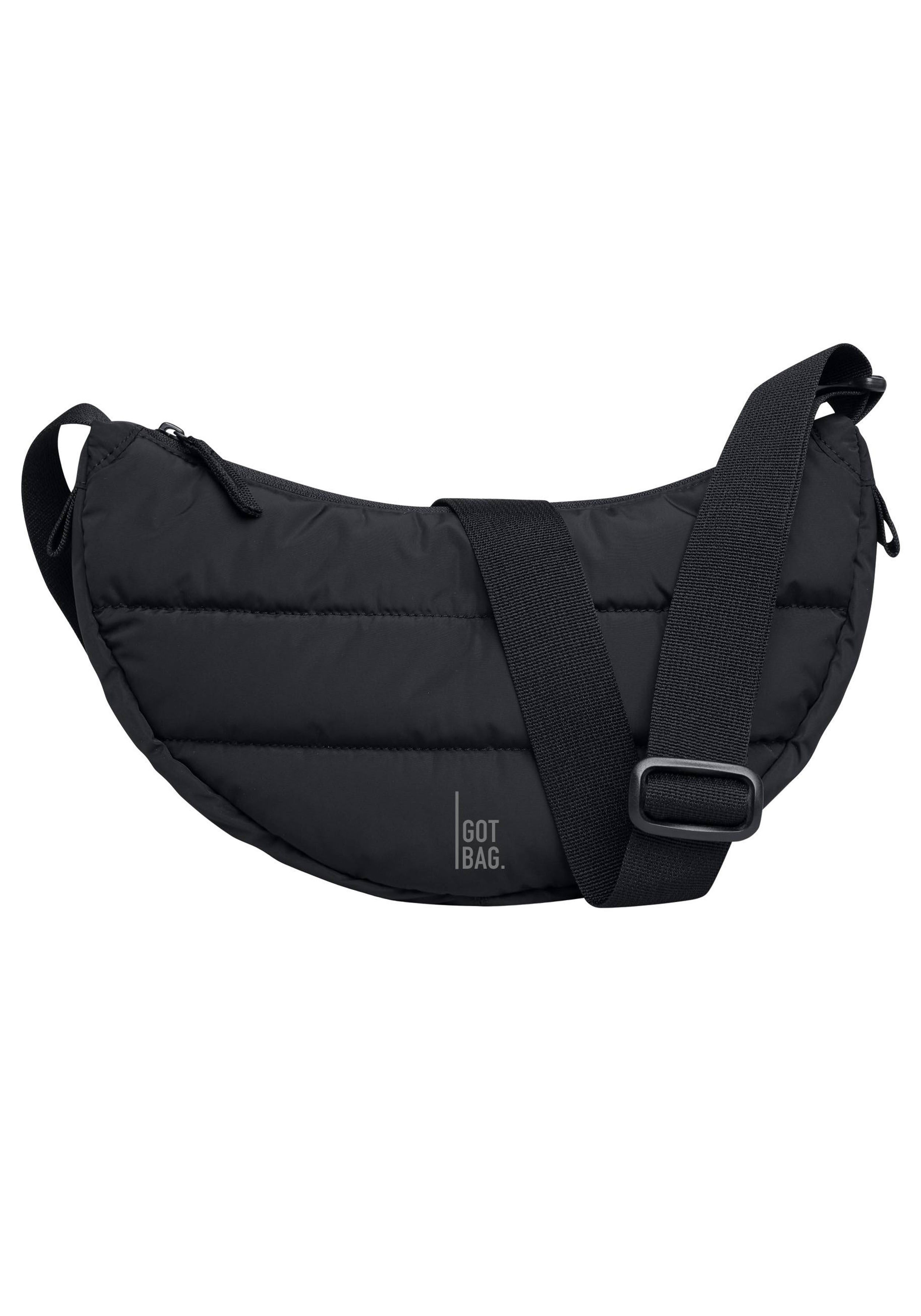 Got Bag Puffer Moon Bag Small Monochrome Black