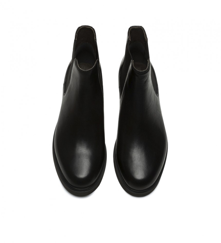 Botas de tornozelo Camper Iman em couro preto