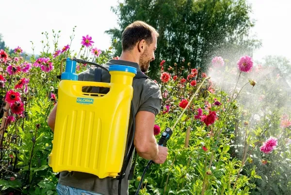 GLORIA Hobby 1800, Rygsæk havesprøjte, 18 L, 23,3 L, Blå, Gul, Plast, Plast