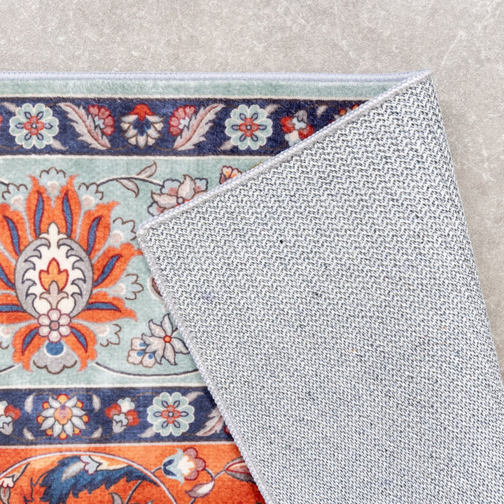 Vintage vloerkleed - Imagine Medaillon Groen | Rijk