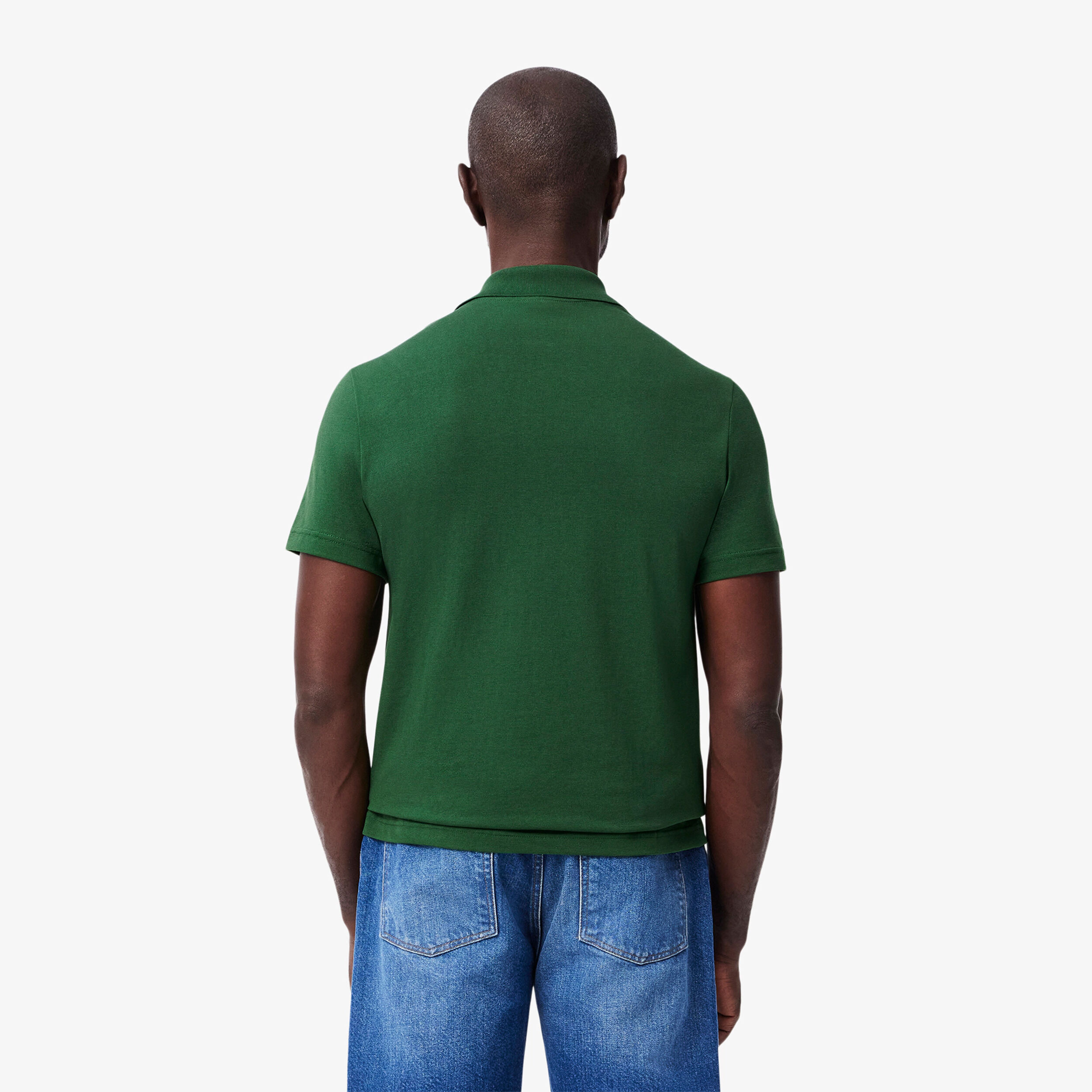 Lacoste Regular Fit Blend Knit Polo Hommes - Vert