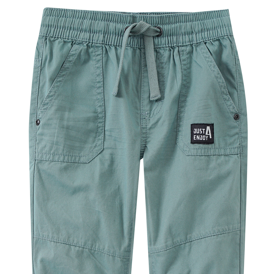 Jungen Hose zum Reinschlüpfen dunkelgrün