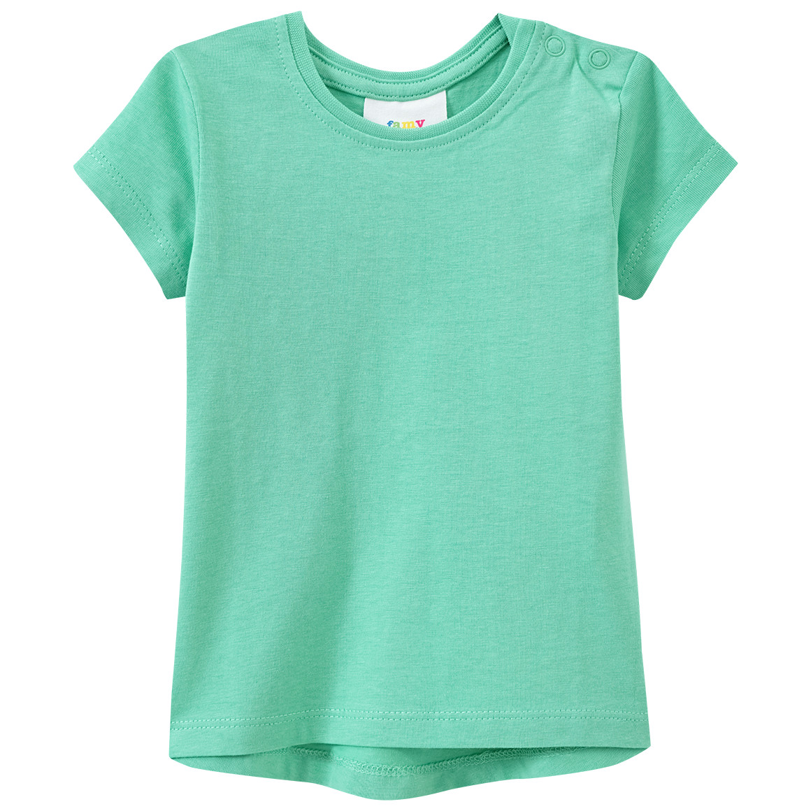 Famy 3 Baby T-Shirts unifarben rosa / grün / dunkelblau