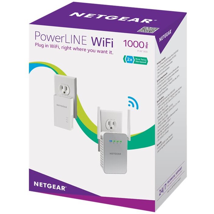 NETGEAR PLW1000 1000 Mbit/s Ethernet/LAN Wifi Blanc