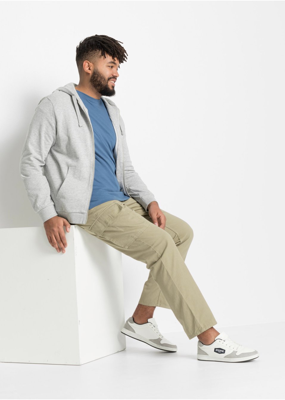 Pantalon cargo Regular Fit coupe confort, Straight