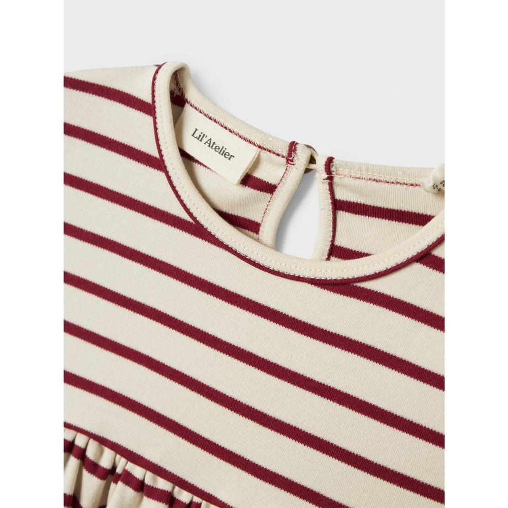 Køb Lil'Atelier Turtledove Red Dahlia Nmflimia Ls Loose Kjole Lil