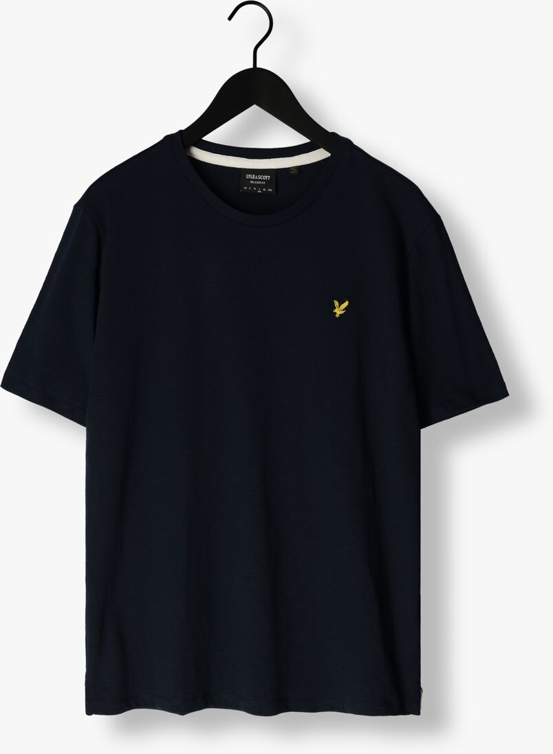 LYLE & SCOTT donkerblauwe lyle & scott t-shirt slub t-shirt