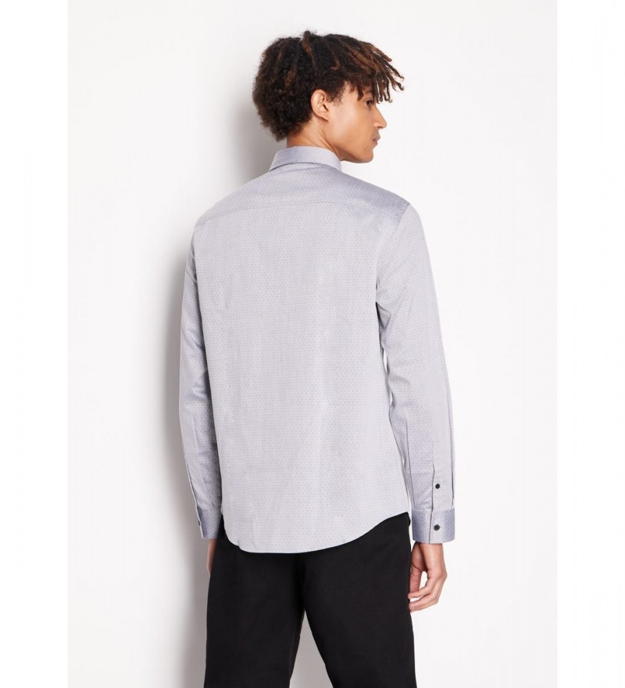 Camisa azul clássica da Armani Exchange