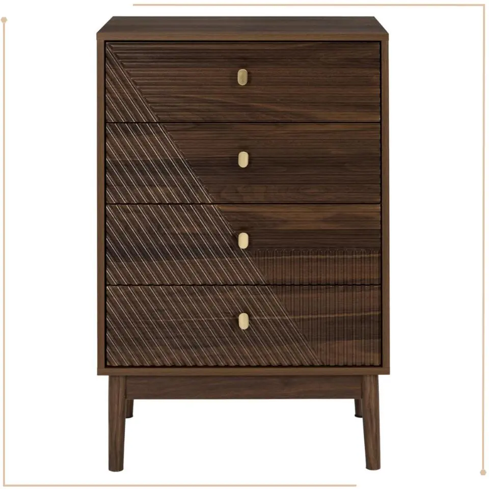 MISOU Ladekast 4 lades Tiffany - Bruin