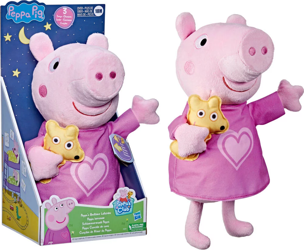 PEPPA PIG - PELUCHE BERCEUSE - 28 CM