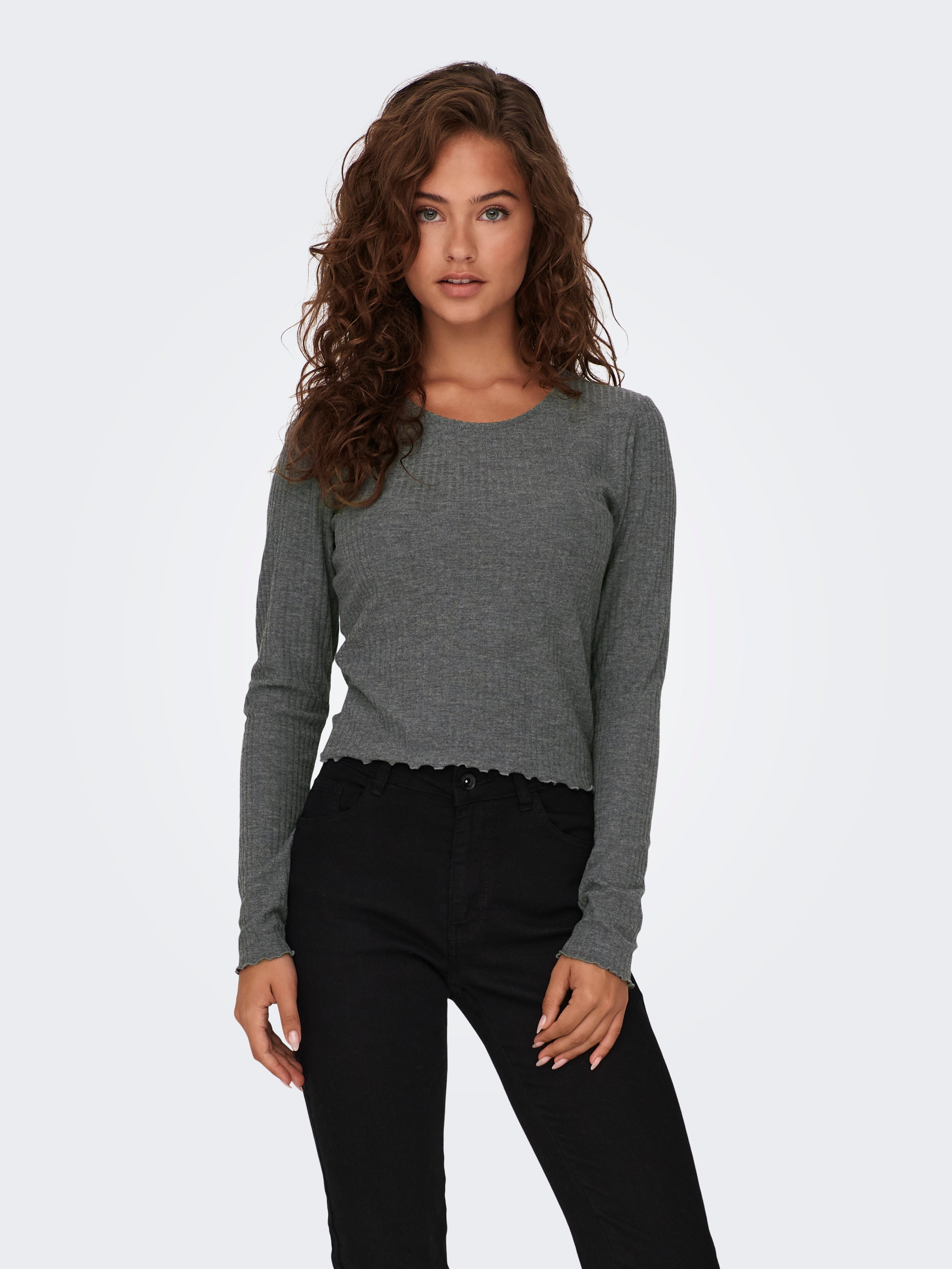ONLEMMA Top Dark Grey Melange