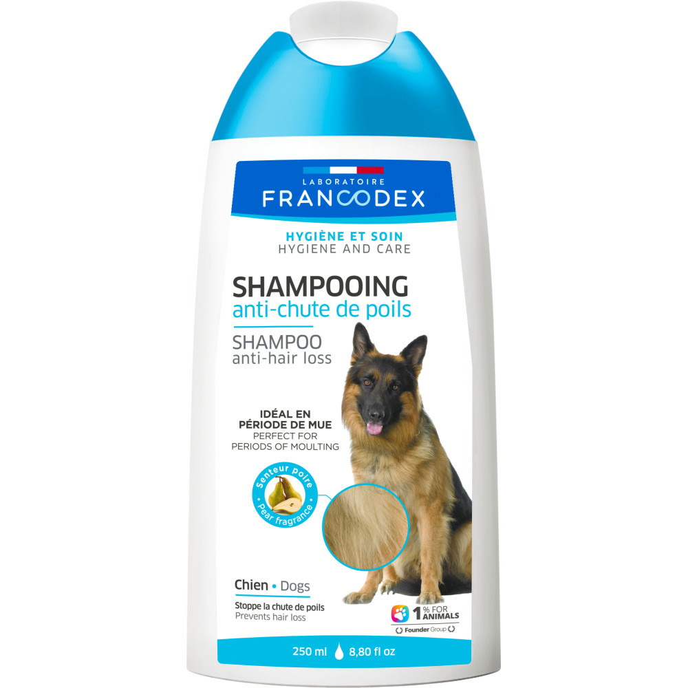 Shampooing anti-chute de poils 250 ml pour chien