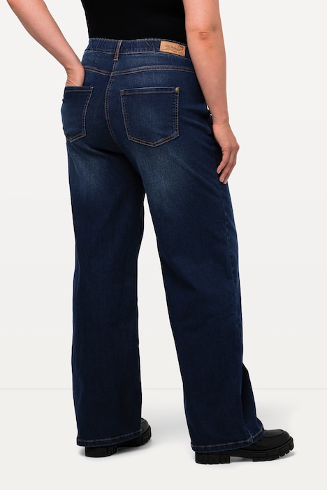 Jeans Mary, weites Bein, 5-Pocket-Schnitt, Komfortbund